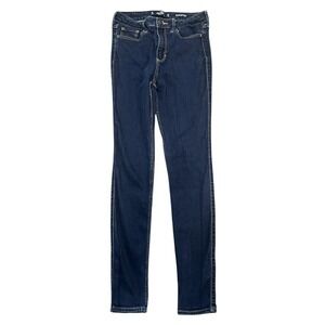 Hollister High Rise Super Stretch Jeans Size 5R W27 L30 Blue 27X30